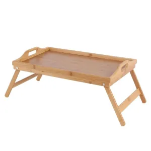 Excellent Houseware Bamboo Serving Tray For Bed 50x30cm