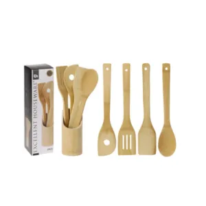 Excellent Houseware Kitchen Cooking Tools Utensils Set Spatulas Spoons 5 Piece 30cm