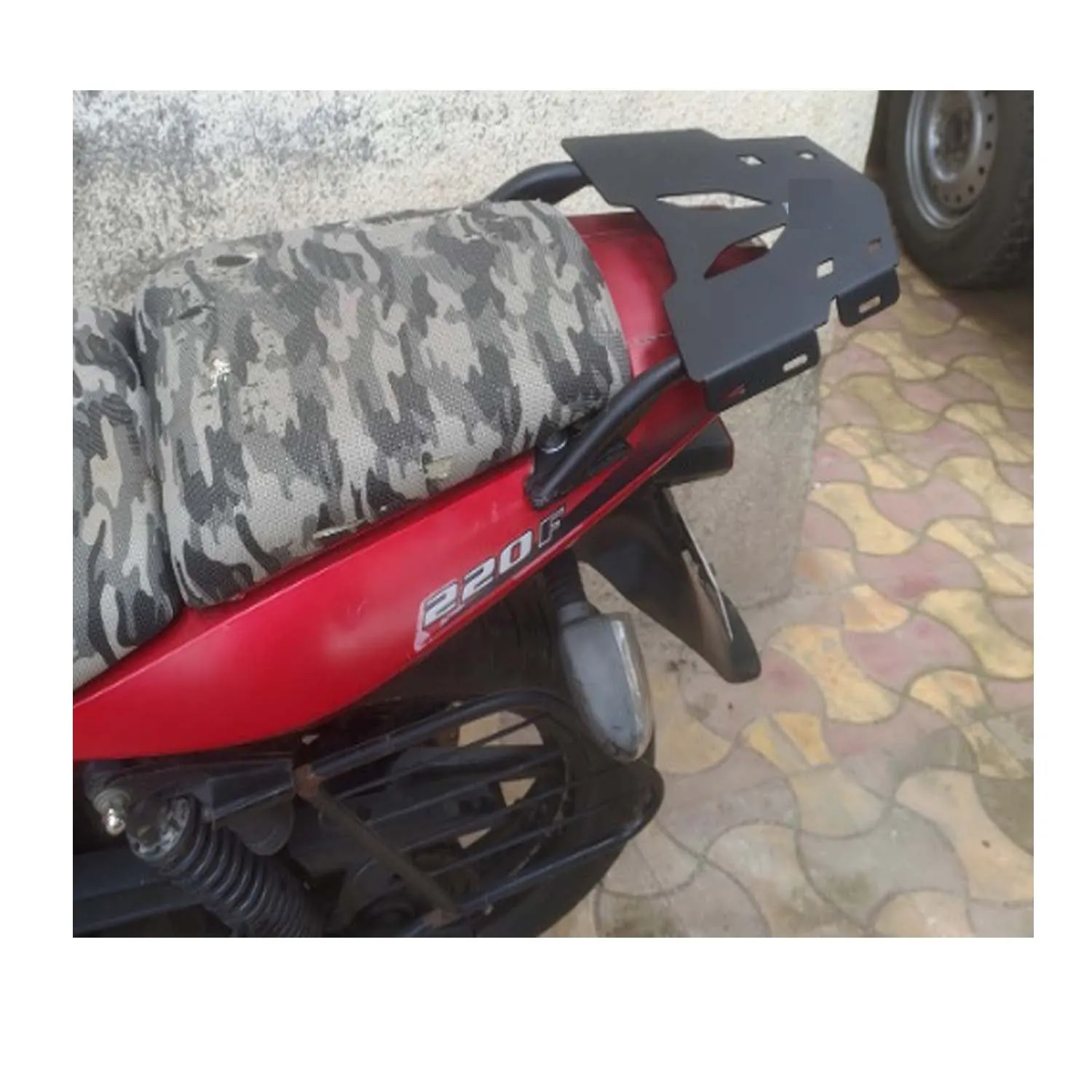 Expedition Carrier Luggage Rack Top Box Base Plate For Bajaj Pulsar 220