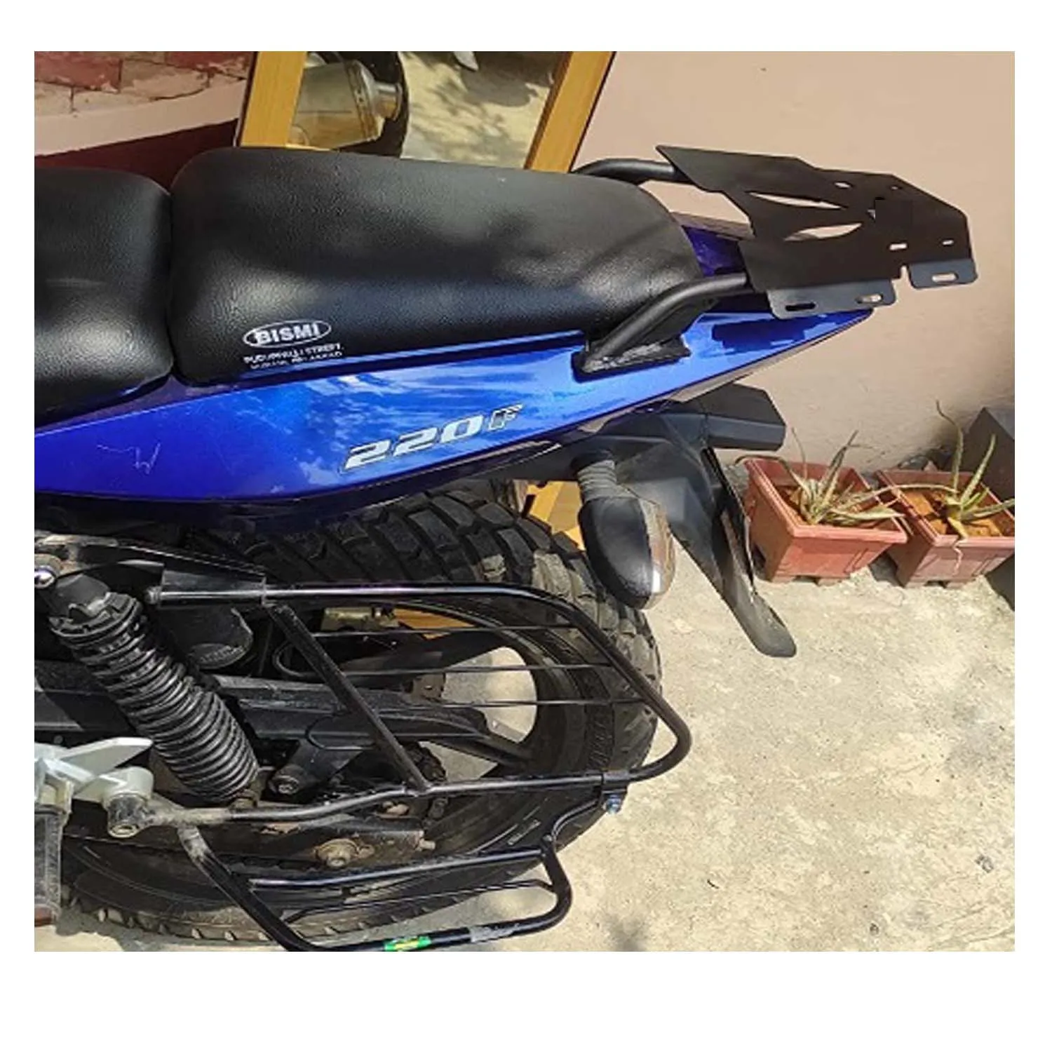 Expedition Carrier Luggage Rack Top Box Base Plate For Bajaj Pulsar 220