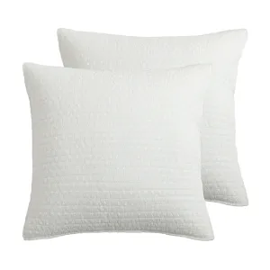 Eyelet Euro Sham Set of 2