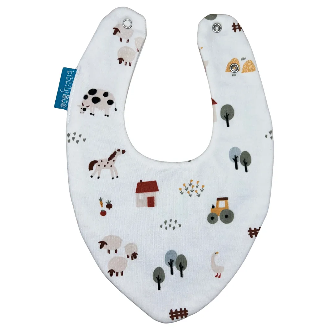 Farm Yard Animals Bundle of 3 Waterproof Dribble Bibs