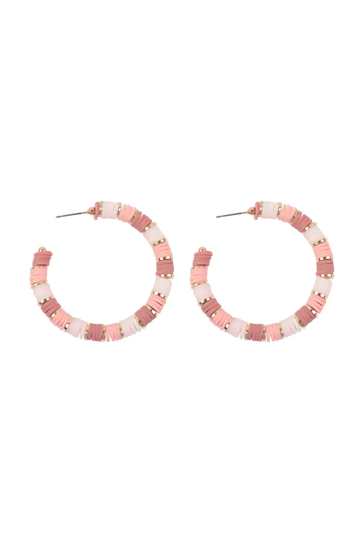 FIMO METAL HOOP EARRINGS