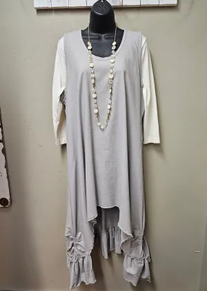 FINAL SALE WAS $149.00 Beautiful Tiana Dress in Grey Lagenlook OS YouBou2