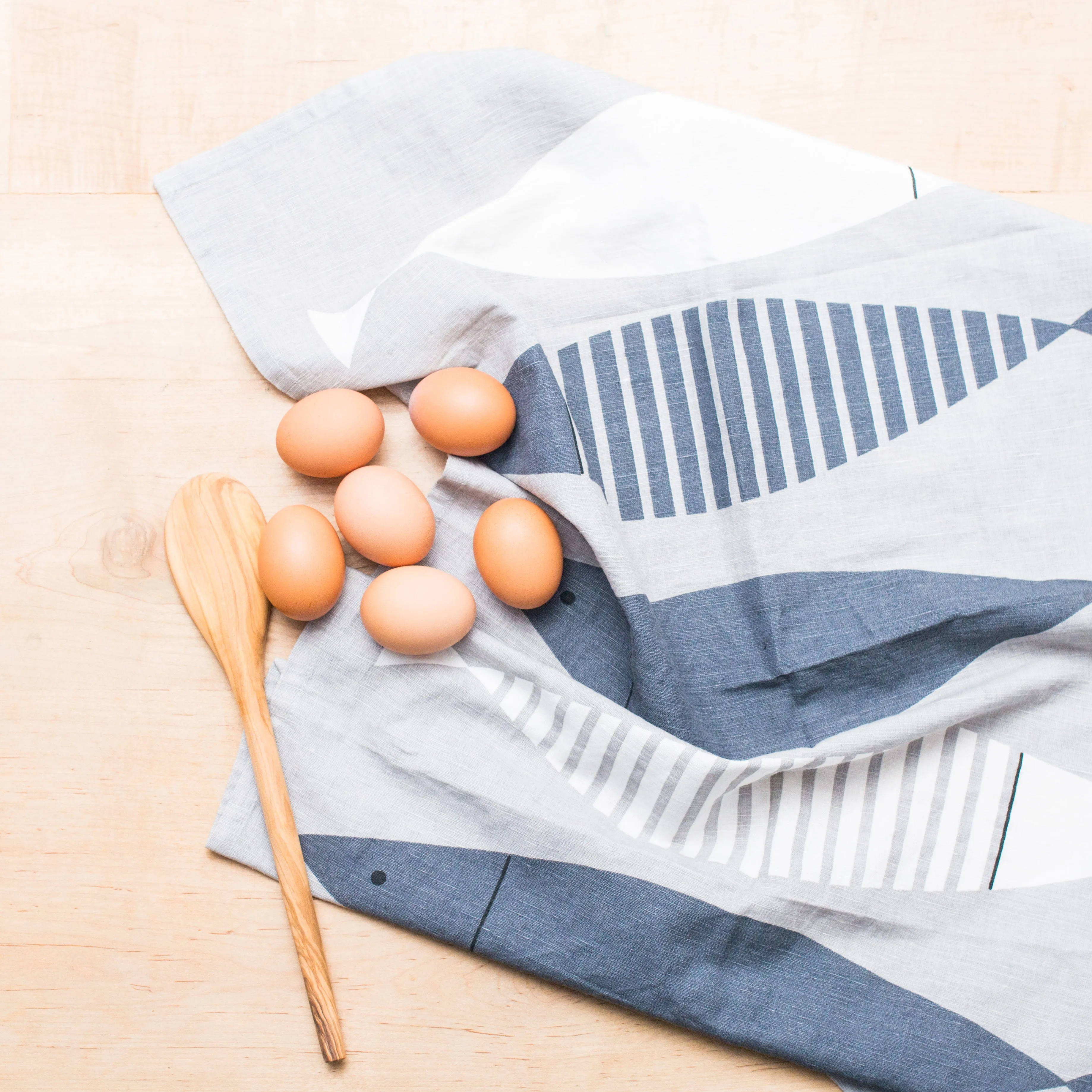 Fish Linen Tea Towel