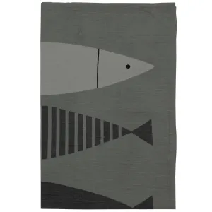 Fish Linen Tea Towel