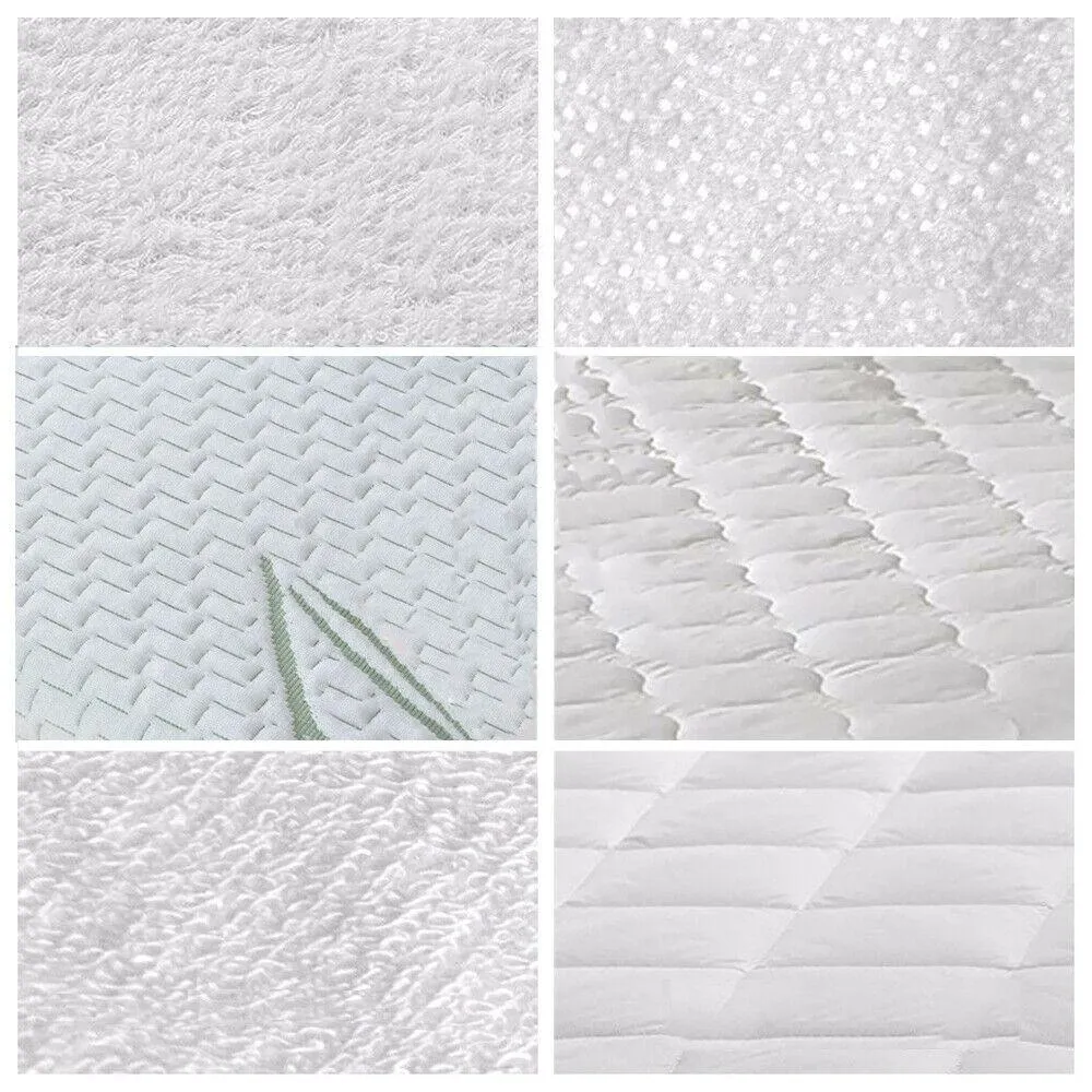 Fitted Waterproof Mattress Protector with Bamboo Fibre Cover King Size