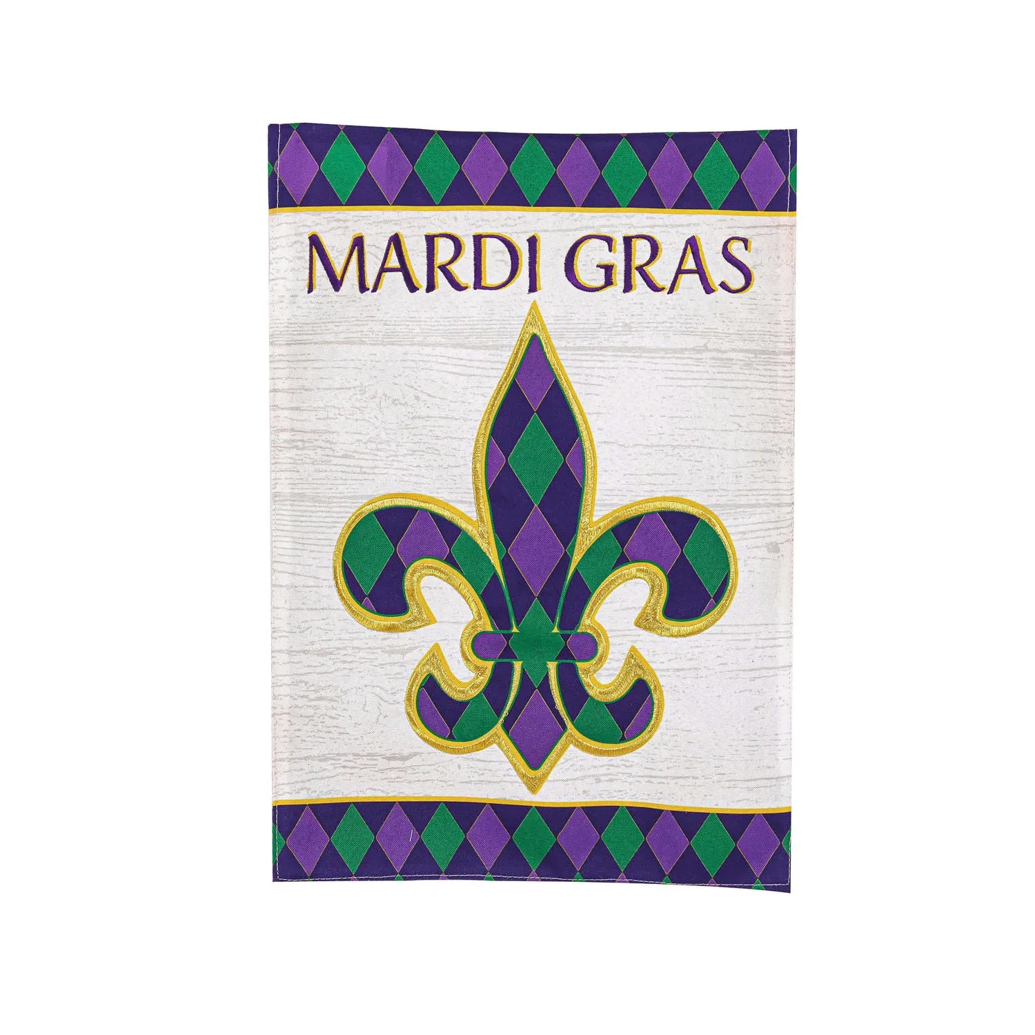 Fleur de Lis Garden Linen Flag,14l10115