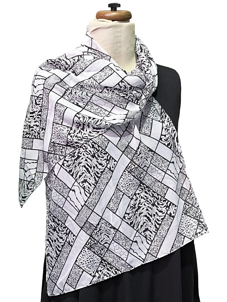 Fleur Silky Scarf - Print*