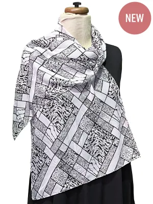 Fleur Silky Scarf - Print*