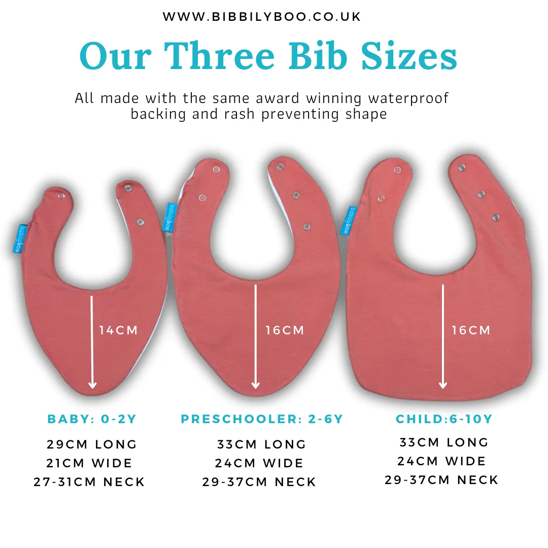 Floral Bundle of 3 Waterproof Dribble Bibs
