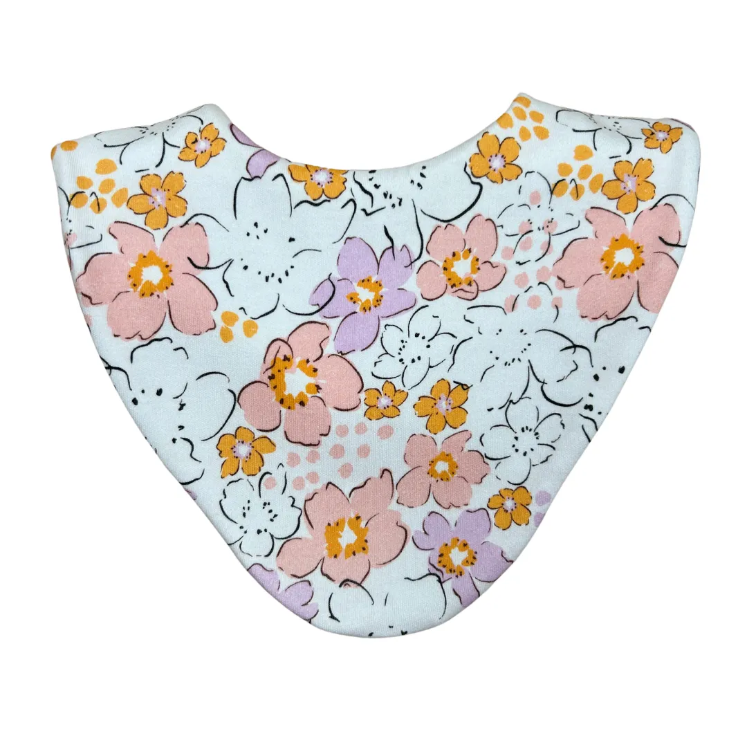 Floral Bundle of 3 Waterproof Dribble Bibs