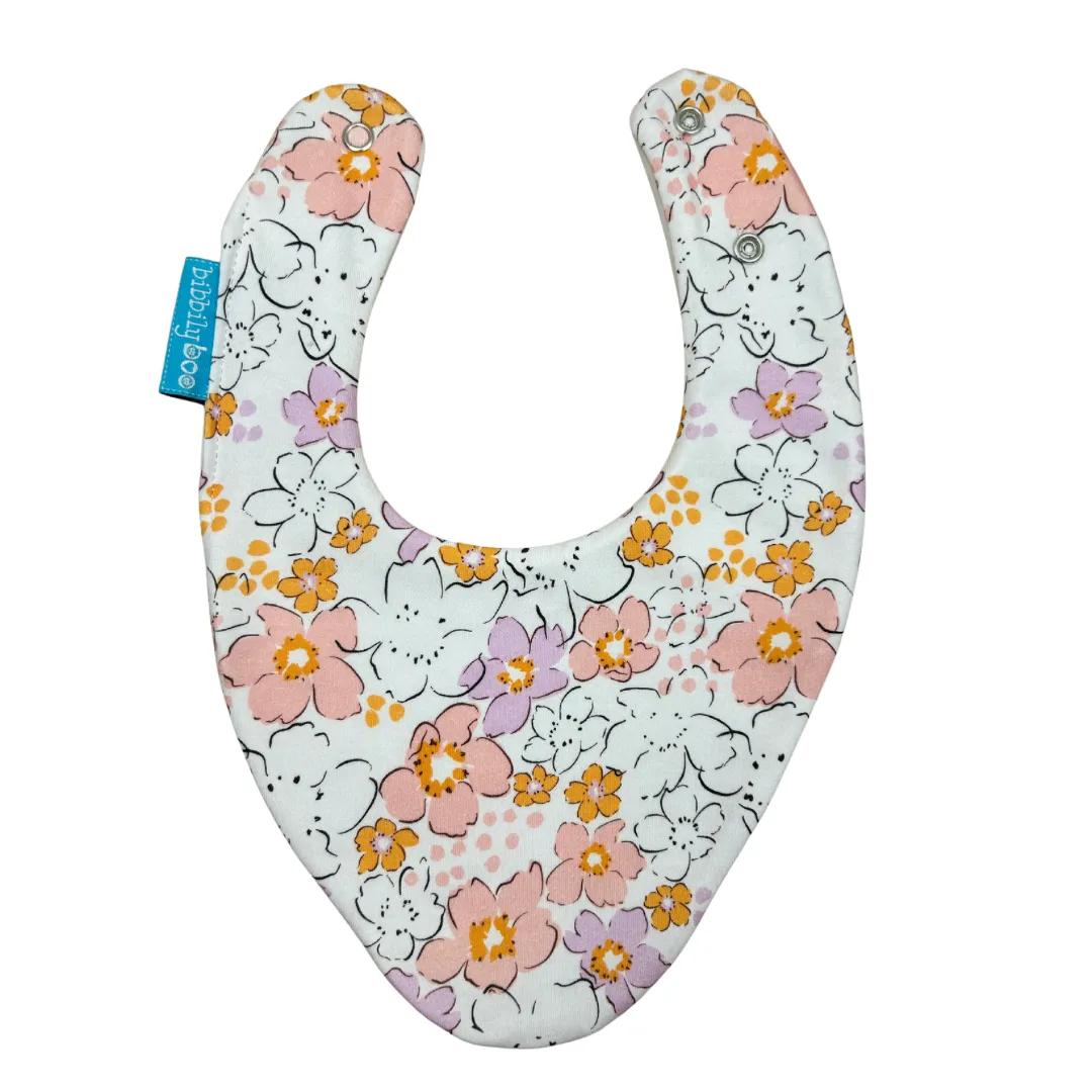 Floral Bundle of 3 Waterproof Dribble Bibs