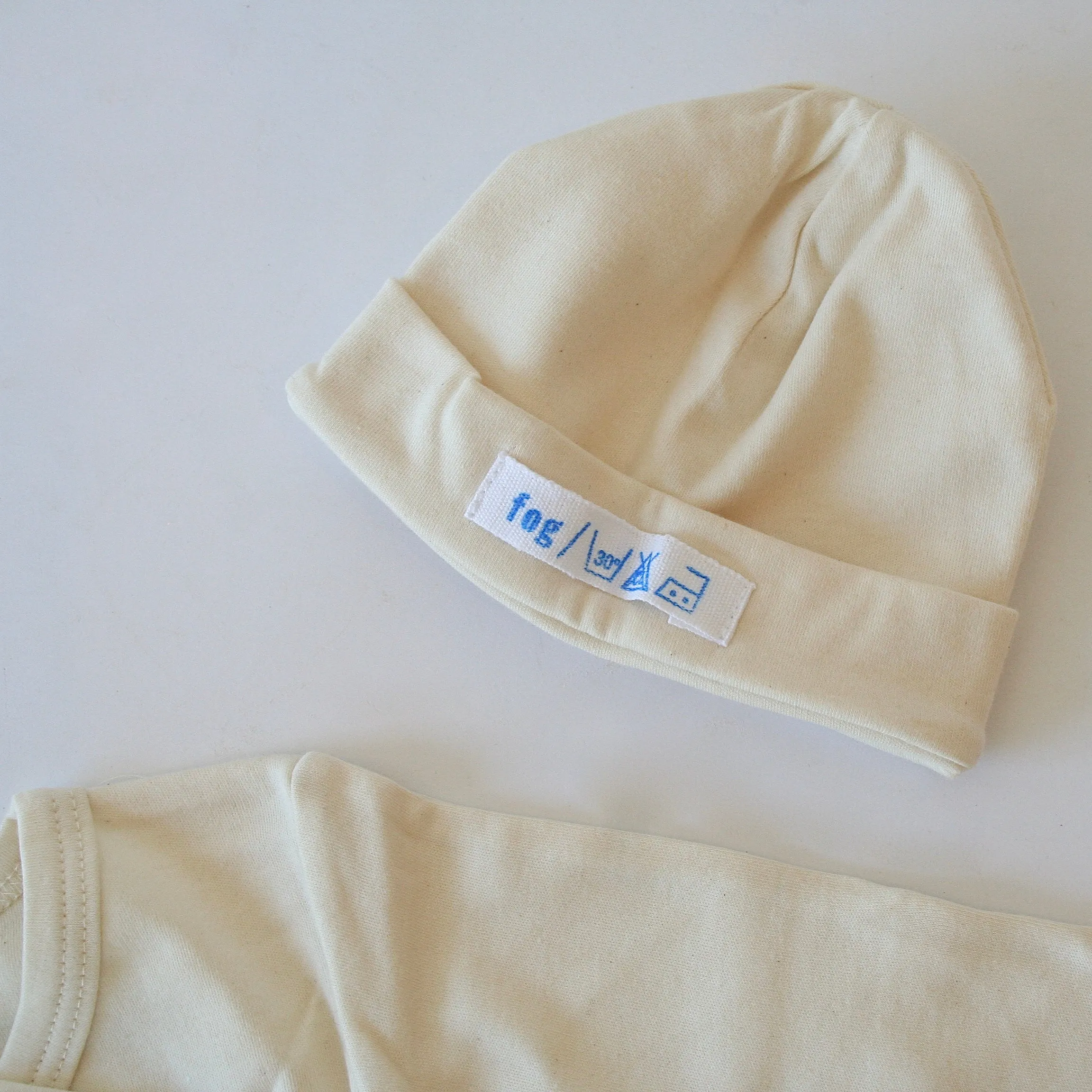 Fog Linen Organic Cotton Baby Cardigan & Cap