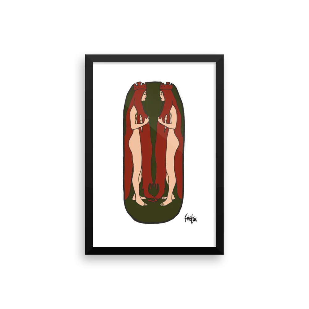 Framed Art Print : Ego   Id