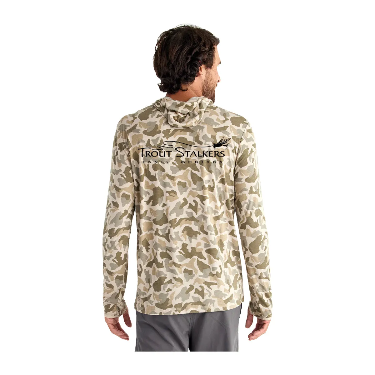 Free Fly MTS Logo Bamboo Lightweight Hoody Barrier Island Camo