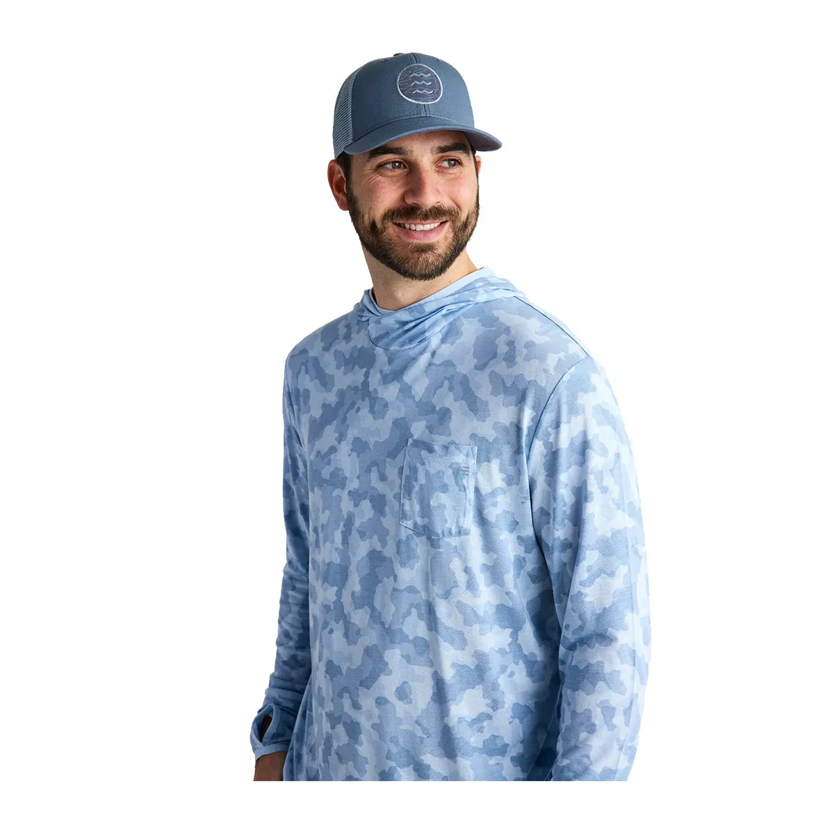 Free Fly MTS Logo Bamboo Lightweight Hoody Tidewater Camo