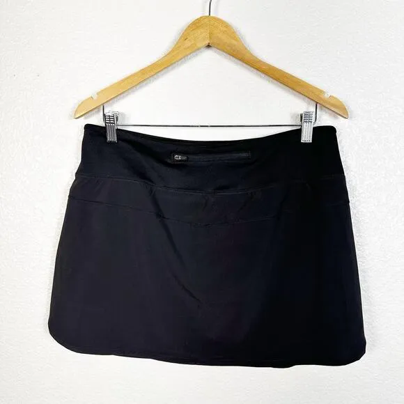Free Fly NWT Women’s Bamboo Lined Breeze Skort in Black Size Medium