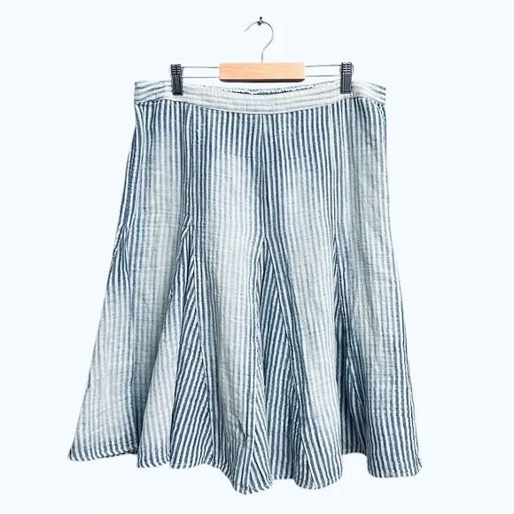 Free People Candace Midi Skirt in Summer Stripe