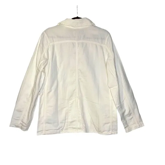 Free People Cotton/Linen Oversized Denim Jacket