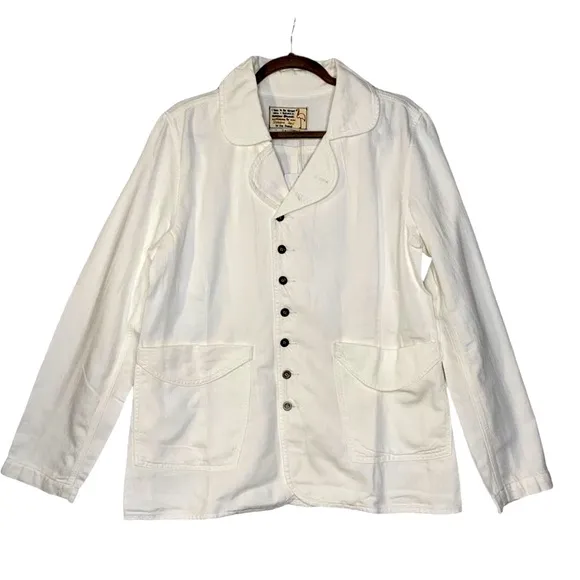 Free People Cotton/Linen Oversized Denim Jacket