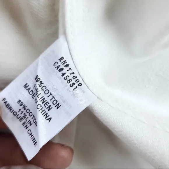 Free People Cotton/Linen Oversized Denim Jacket