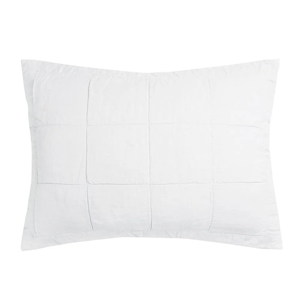 French Flax Linen Quilted Sham