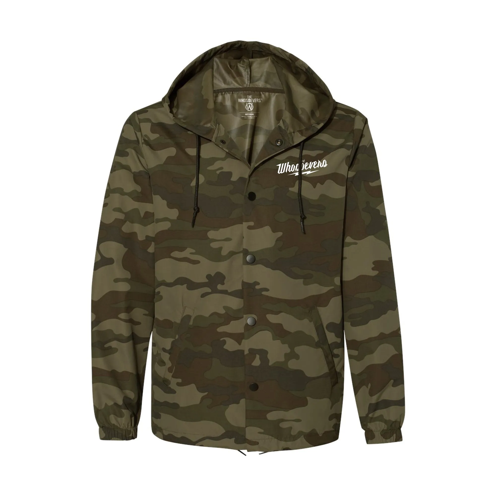 Genuine Goods Hooded Windbreaker Jacket | Forest Camo