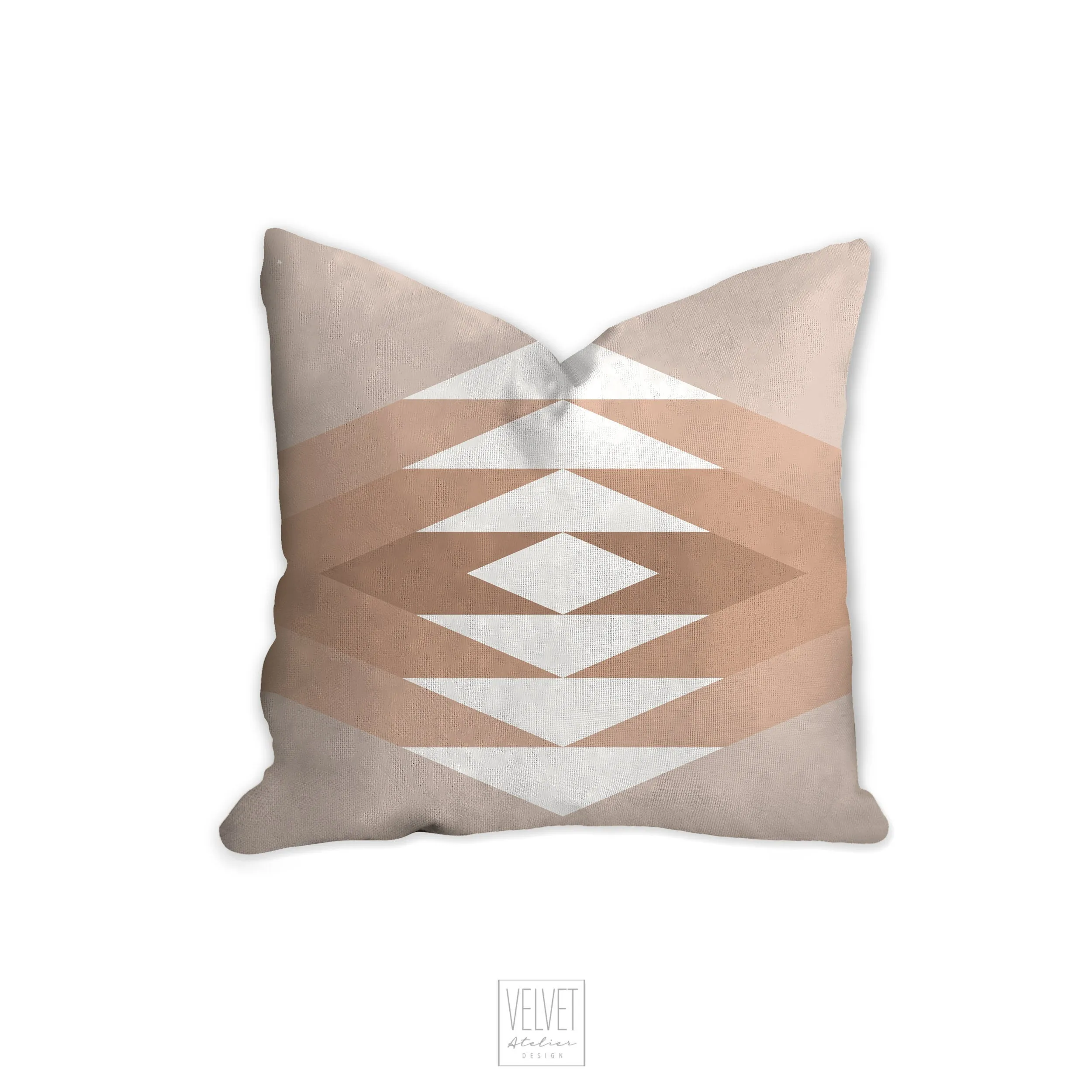 Geometric boho pillow, mid century inspired retro style pillow, Interior decor, home decor, pillow cover and insert, home accent pillow