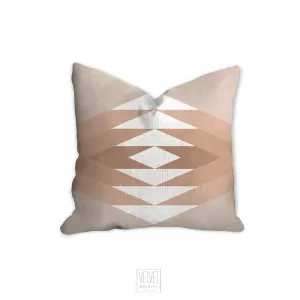 Geometric boho pillow, mid century inspired retro style pillow, Interior decor, home decor, pillow cover and insert, home accent pillow