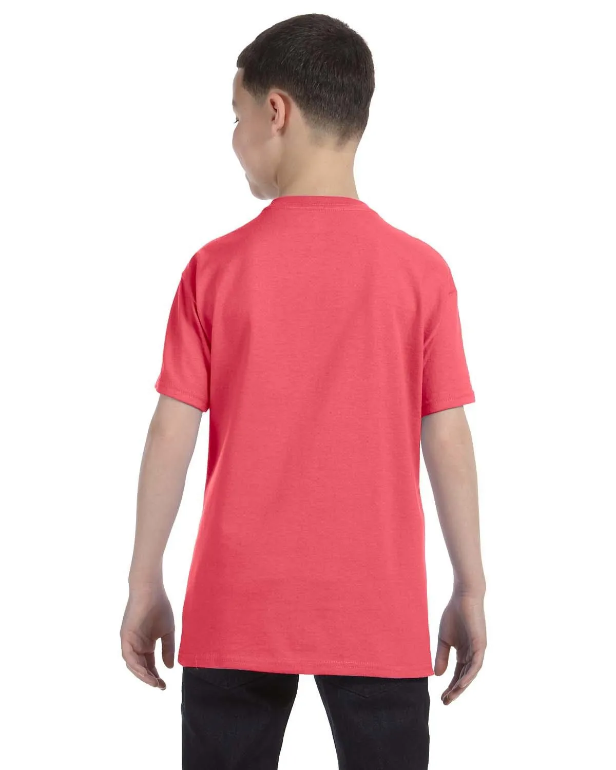 Gildan Youth Lightweight 100% Cotton T-Shirt | Coral Silk