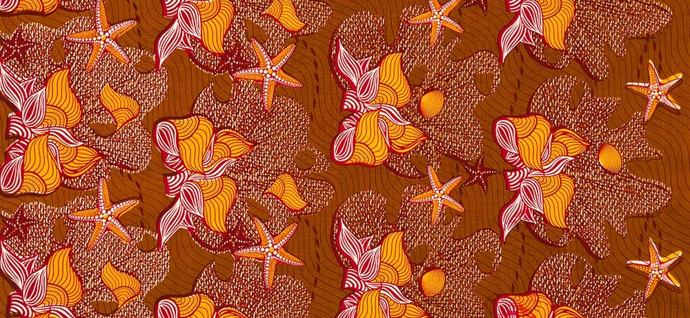GOLD from Uniwax Prints from Ivory Coast --- Robert Kaufman Fabrics