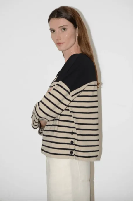 Great Plains Womens Jersey Long Sleeve Stripe Top