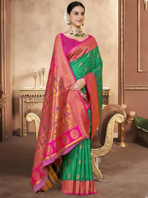 Green Silk Saree