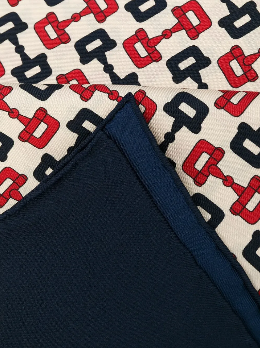 Gucci Horse-bit Silk Scarf in Ivory