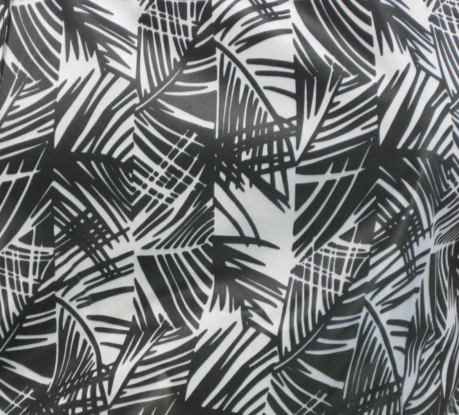 Hairdressers Cape Bamboo Black White Print