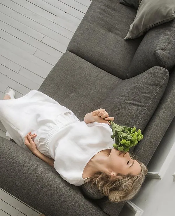 Half-Sleeves Kimono Linen Dress