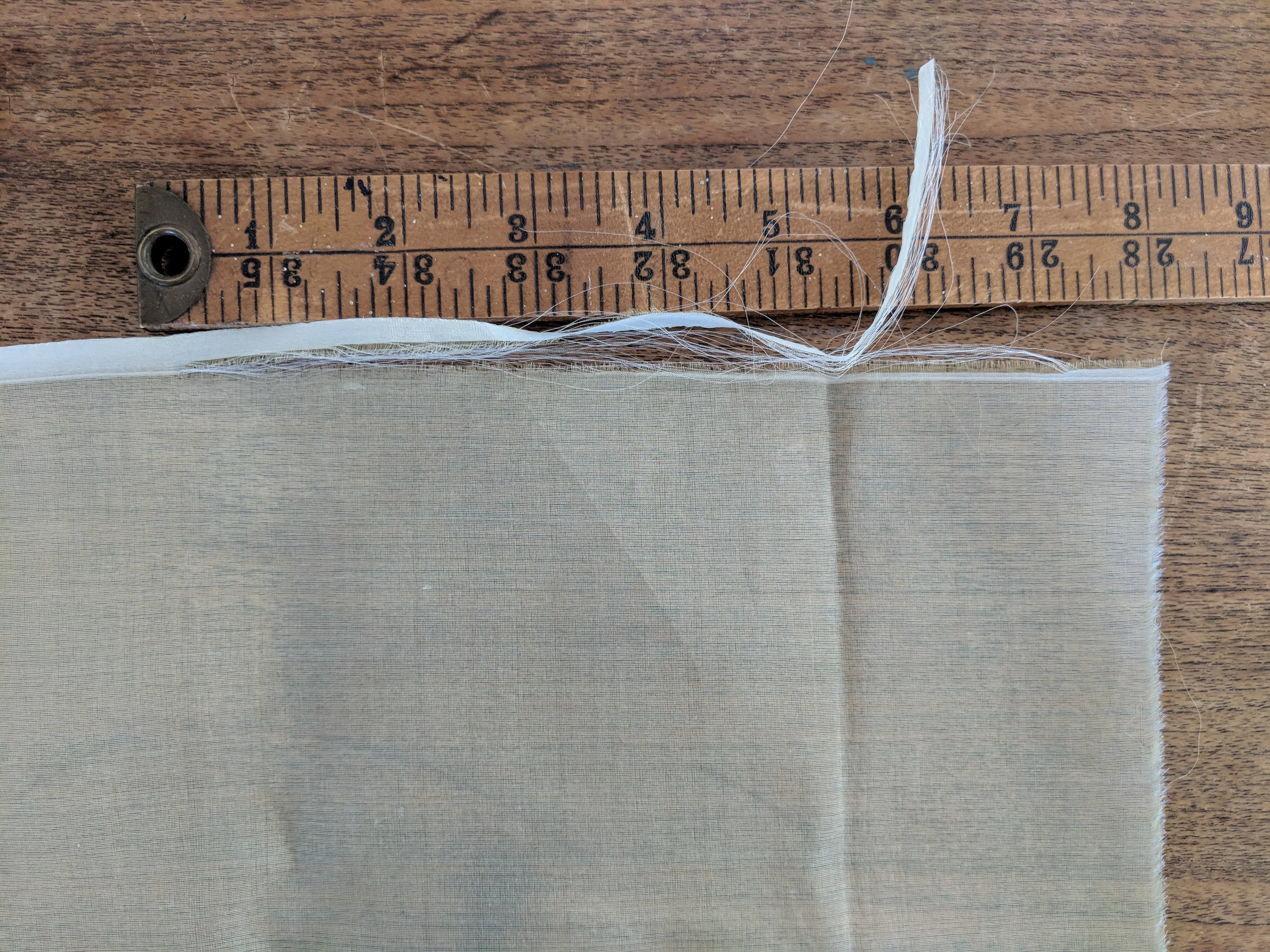 Hand-loomed Indian Yellow Silk Organza