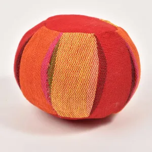 Hand woven Soft Baby Ball | Red Rainbow