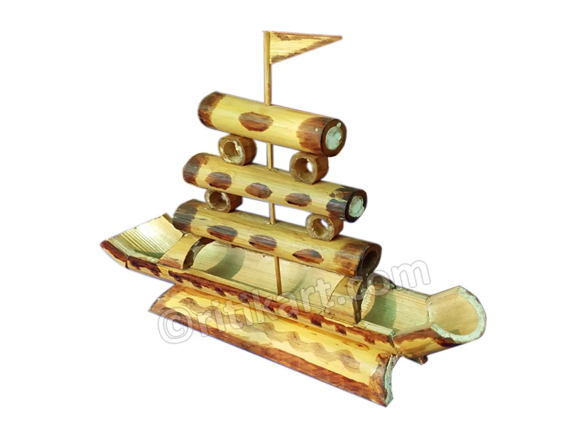 Handcrafted Bamboo Sailor Boat