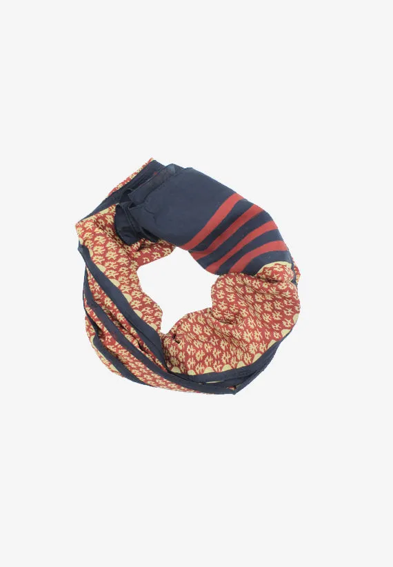 Handmade Silk Block Print Natural Dyes Red Scarf