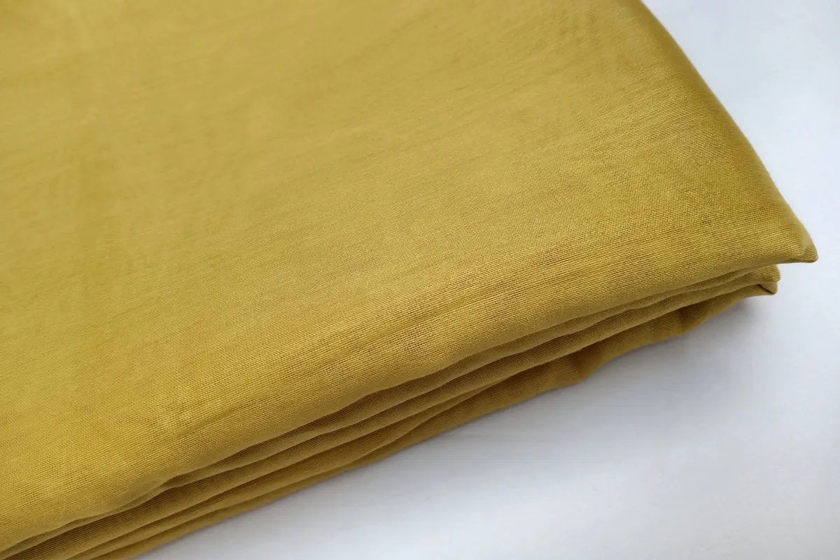 Handwoven Chanderi Silk in Yellow