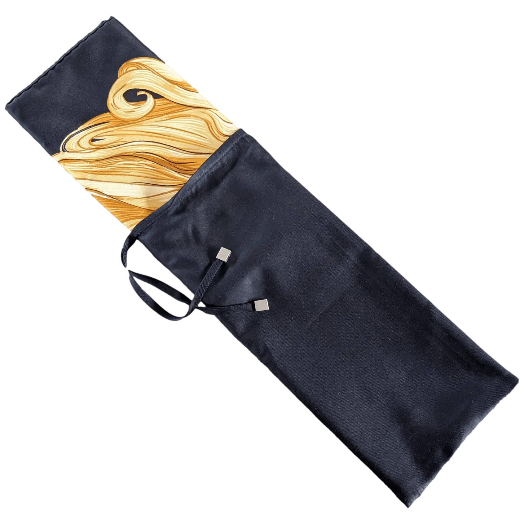 HERMES 2002 EVA by Philippe Dumas Waterproof Silk Scarf 90 x 90 cm,  RARE in Special Pochette!