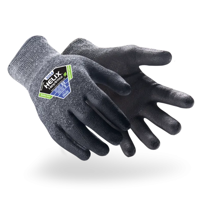 HexArmor 3054 Helix, Bamboo TwinFlex, 13-Gauge, Foam Nitrile Palm, Cut A3