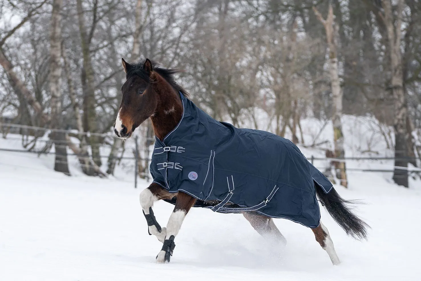 HKM Turnout Rug Highneck Starter 600D, Fleece Lining