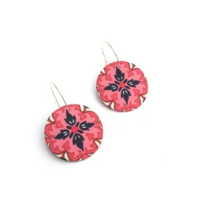 Hoop and Moon Dangle Earrings