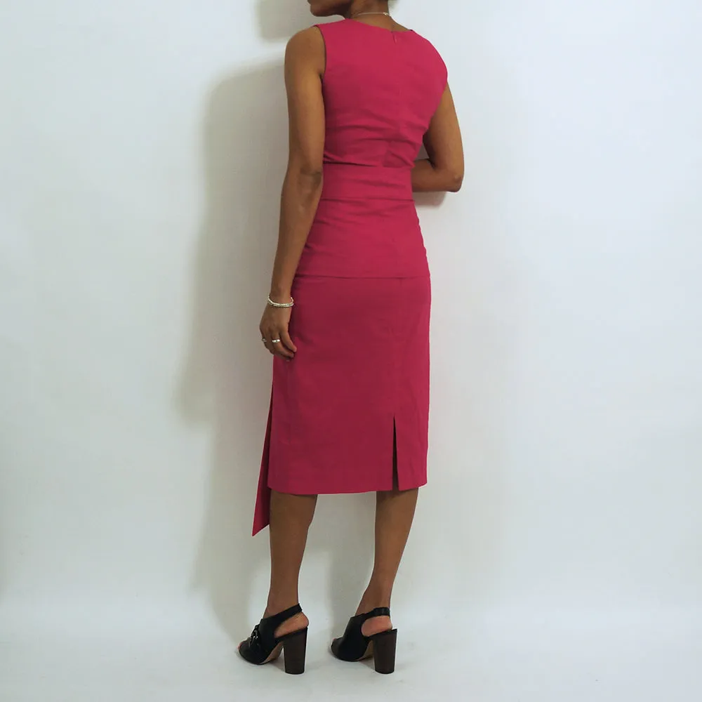 Hot Pink Cotton Skirt | ALPHONSINA