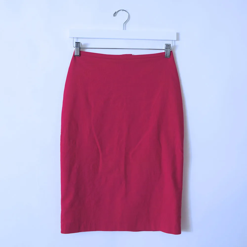 Hot Pink Cotton Skirt | ALPHONSINA