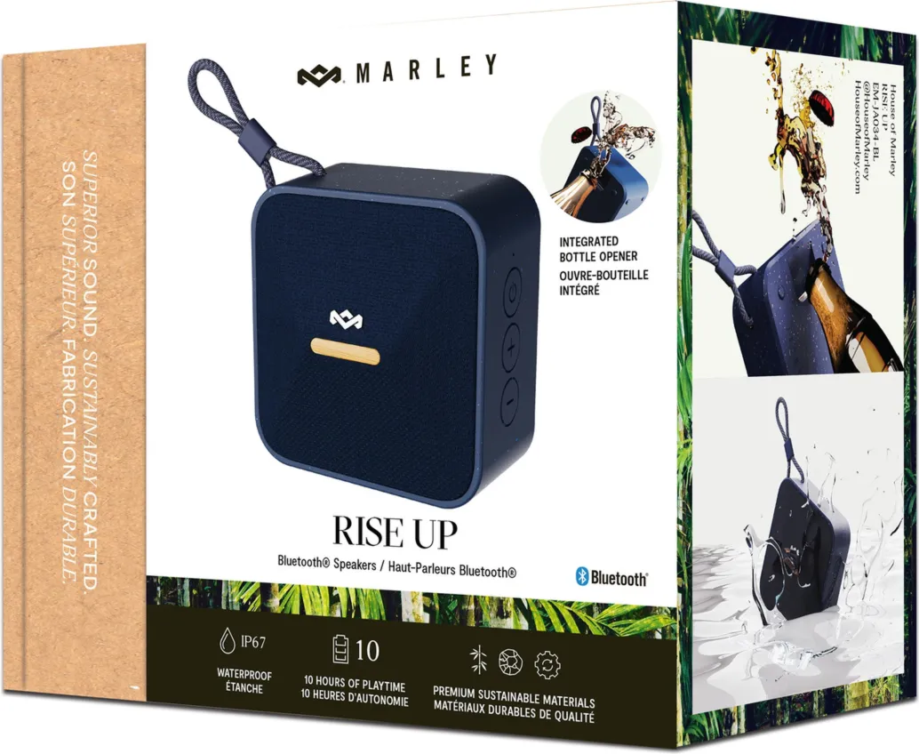 House of Marley Rise Up Bluetooth Speaker - Blue