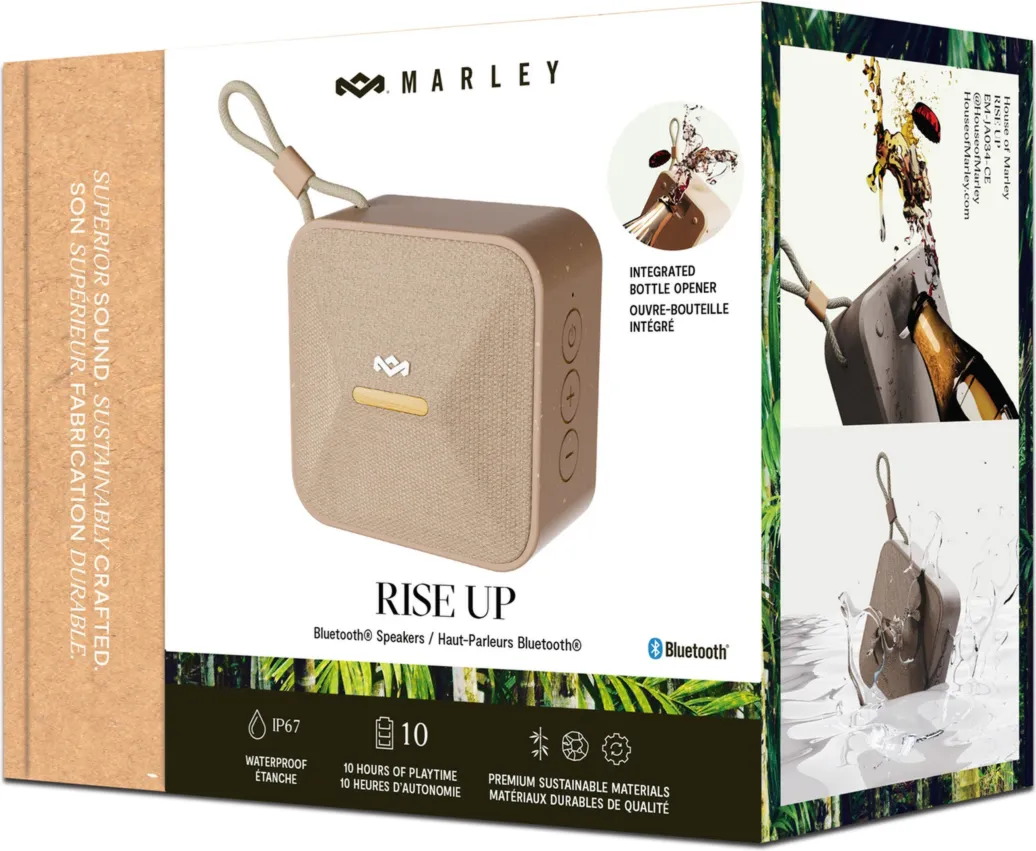 House of Marley Rise Up Bluetooth Speaker - Cream